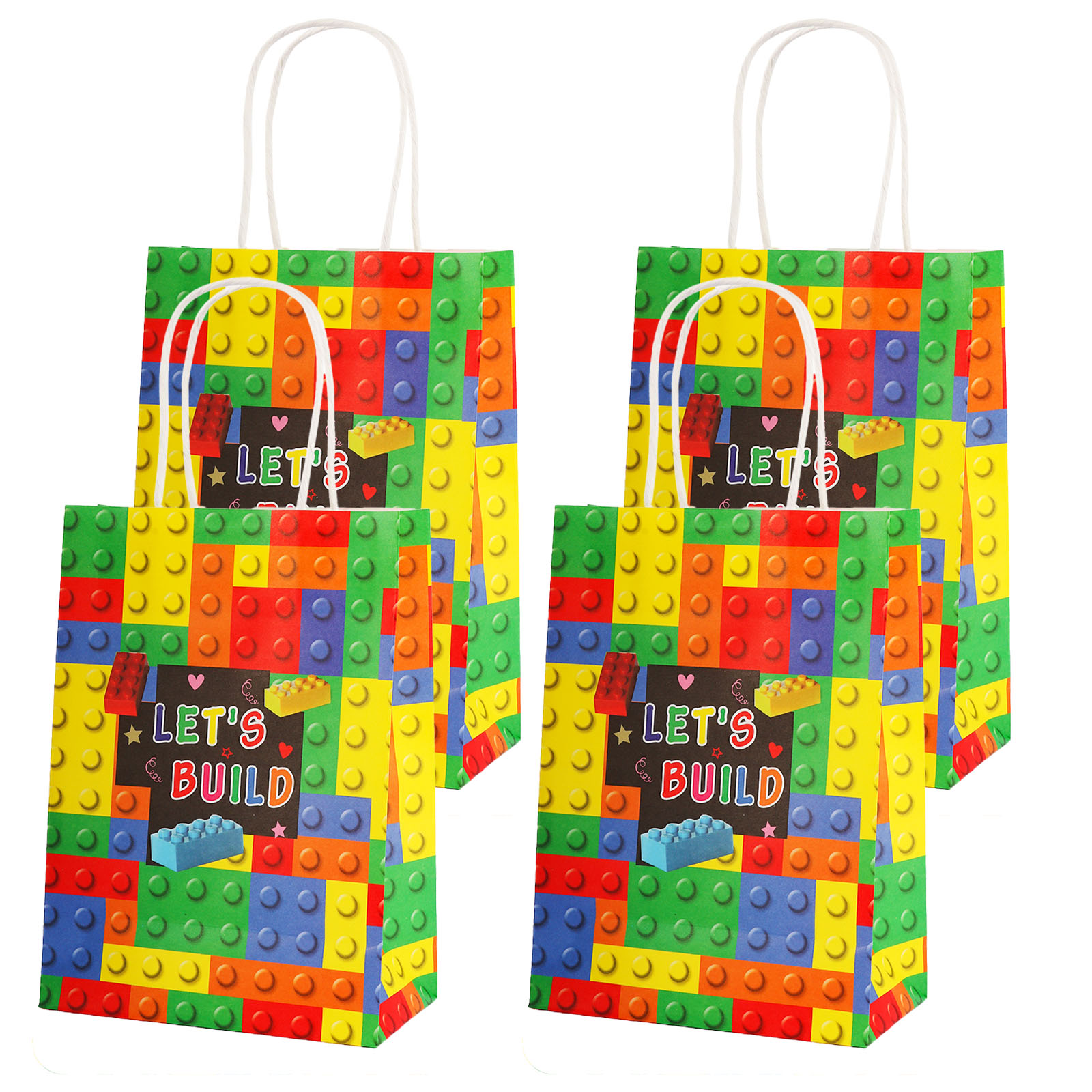 Party Games Graduation - 빌딩 블록 벽돌 파티 선물 가방,