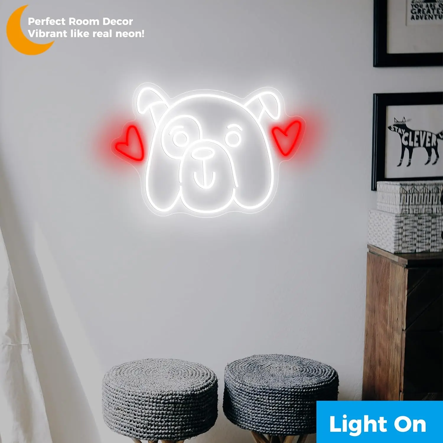 러브 도그 네온사인 LED 네온 조명 사인 USB 디밍 - Party Games Shop 리뷰 및 가격