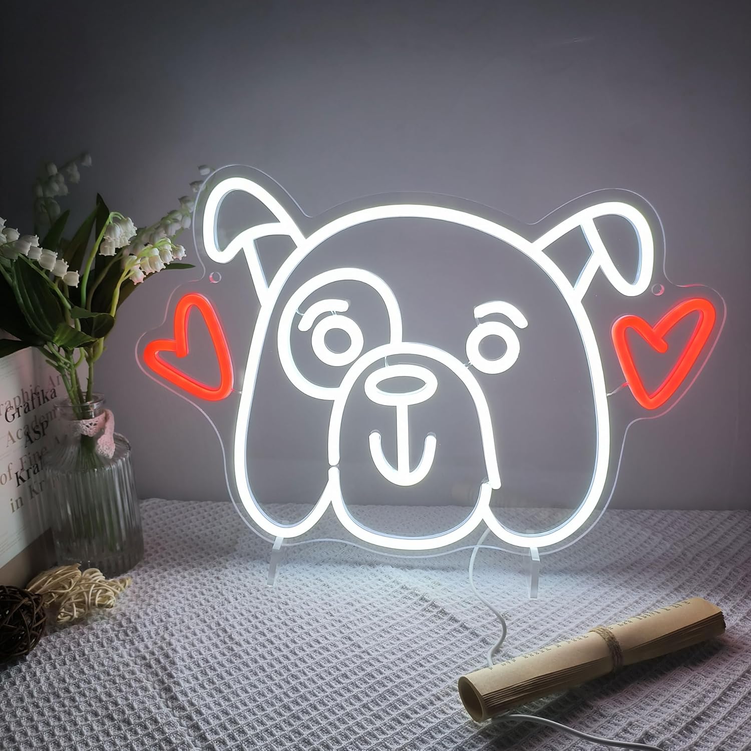 러브 도그 네온사인 LED 네온 조명 사인 USB 디밍 - Party Games Shop 리뷰 및 가격