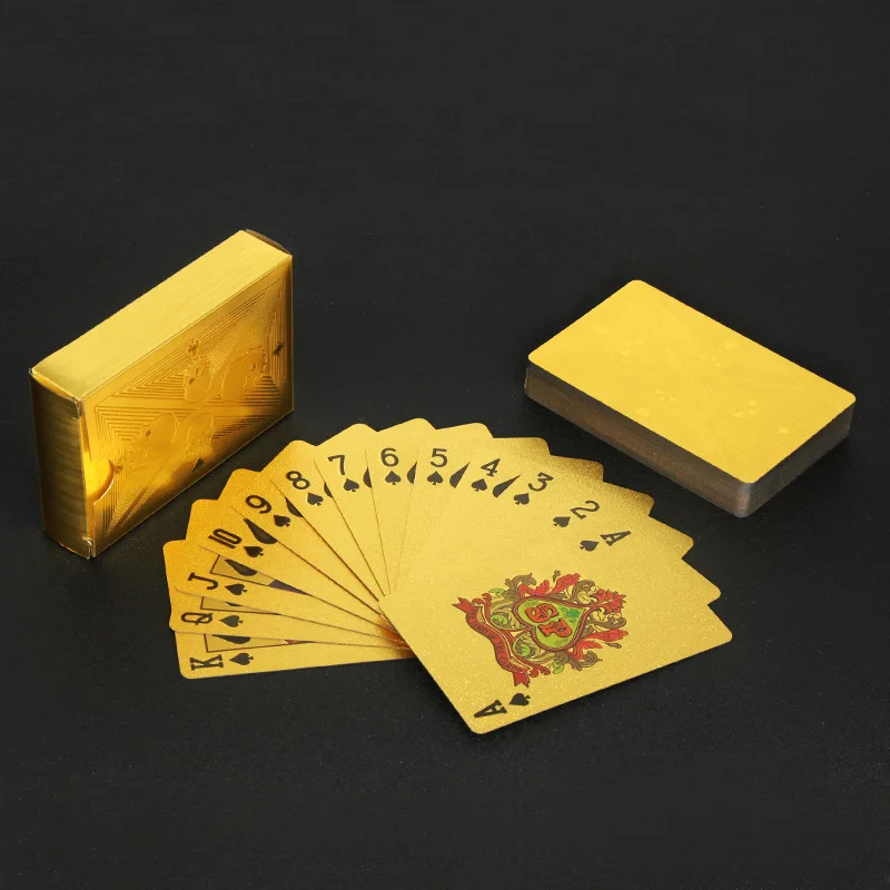 골드 호일 해골 포커 카드, 방수 PVC 플라스틱 매직 - Party Games Using Playing Cards 리뷰 및 가격