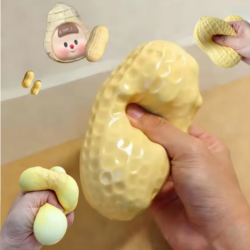 땅콩 모양 스트레스 볼, 바삭바삭한 스퀴즈 볼, 부드러 - Party Games Graduation 리뷰 및 가격